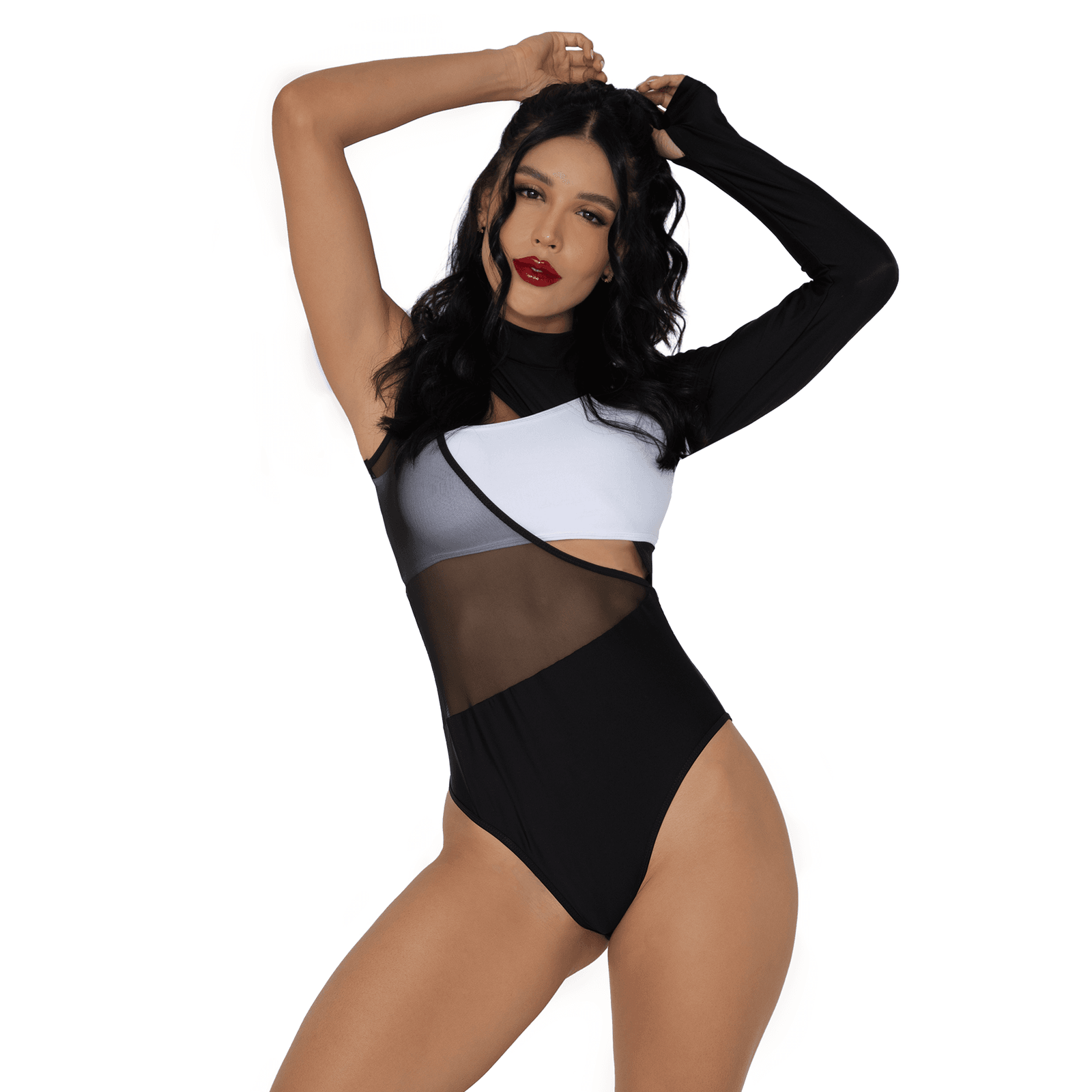 Body Lauren Lerot Blanco y Negro · Talla SM