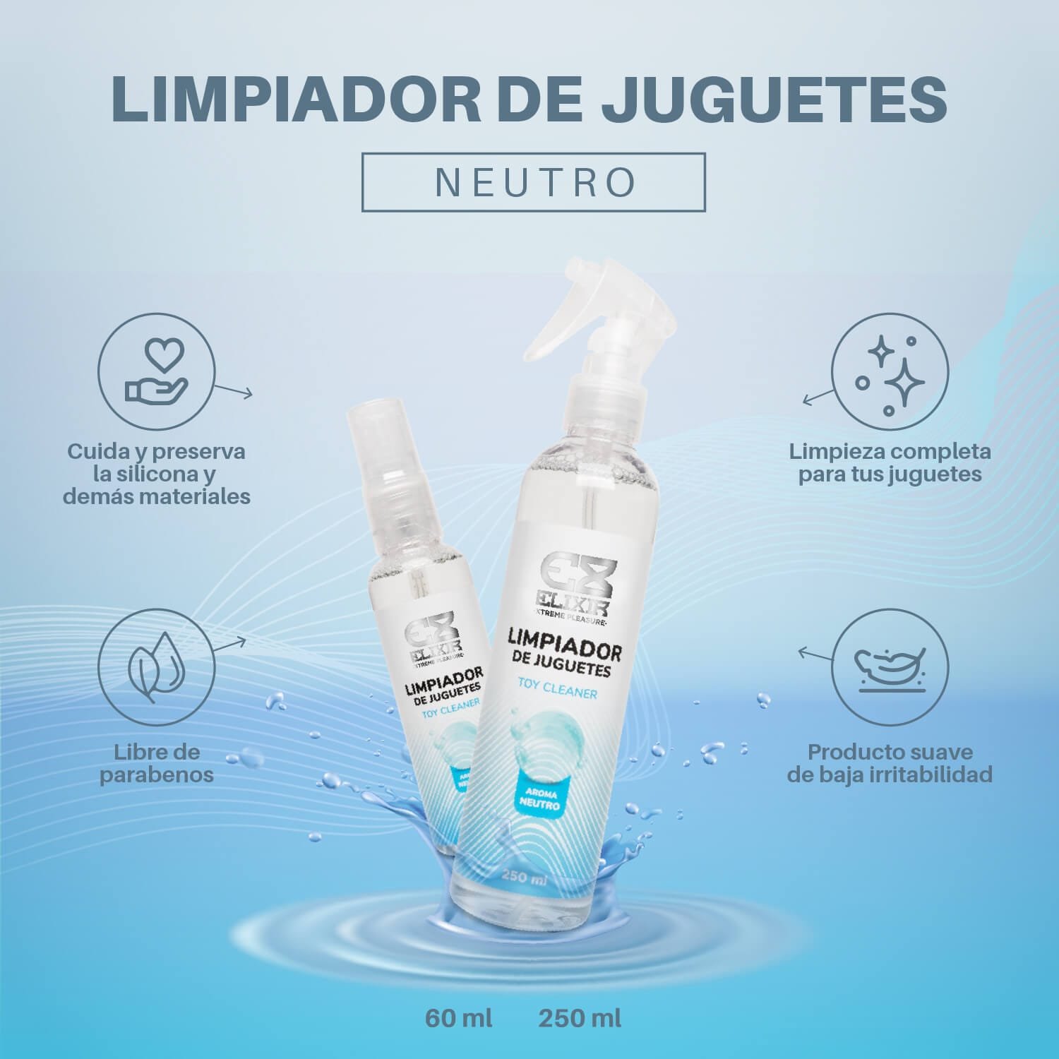 Limpiador de Juguetes Elixir Neutro 60 ml · imagen 2