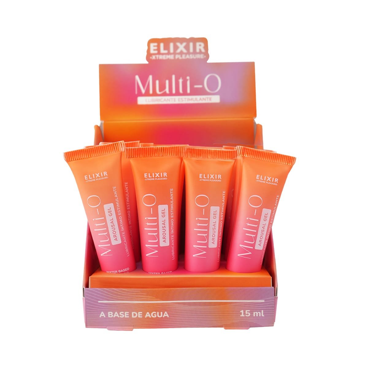 Gel Estimulante Multi O Elixir · Caja x 12 sachets de 15 ml · imagen 2