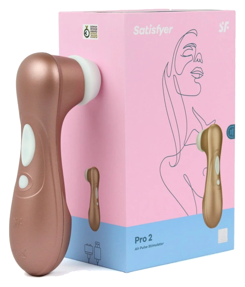 Satisfyer Pro 2 junto a su empaque original